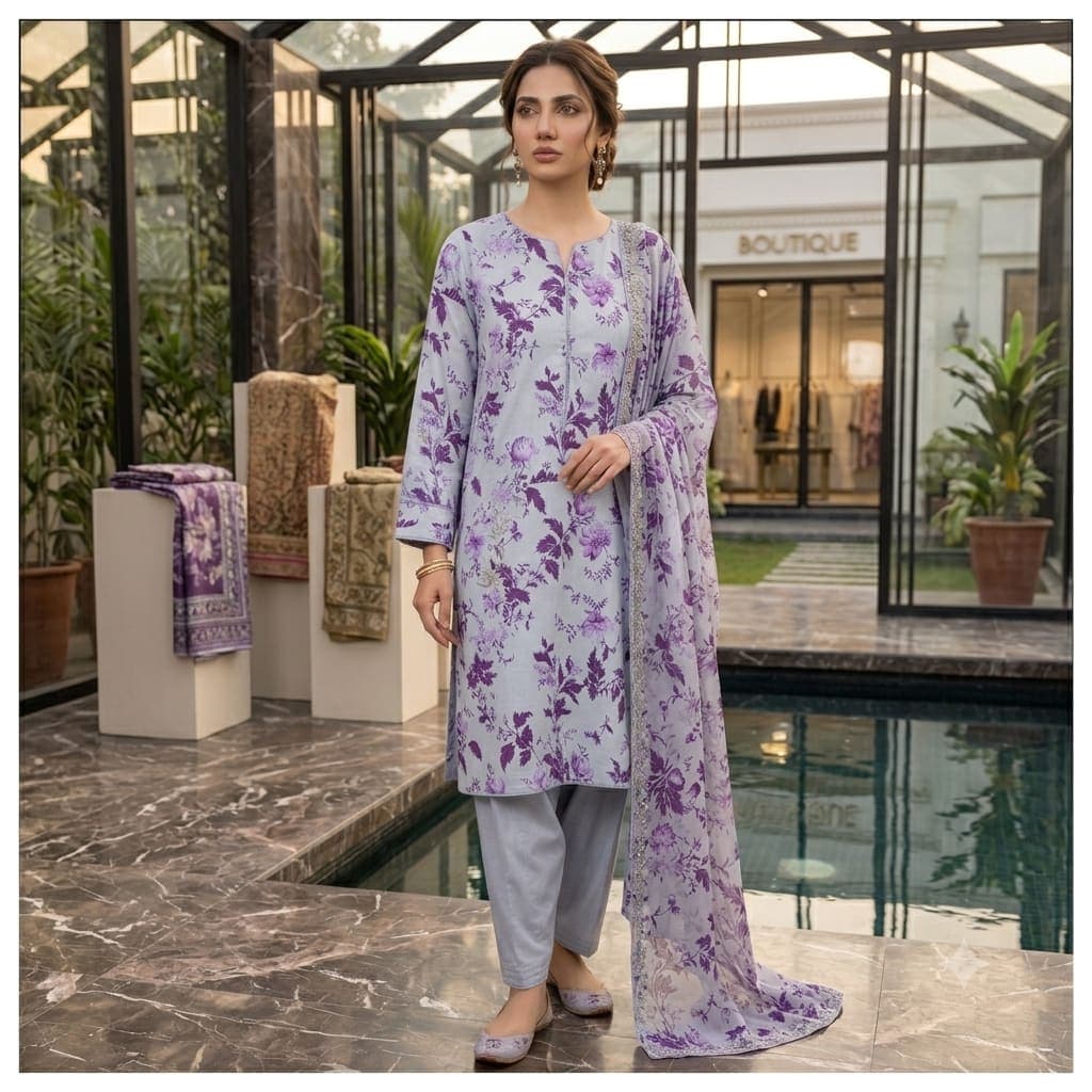Aneelas Print Lawn